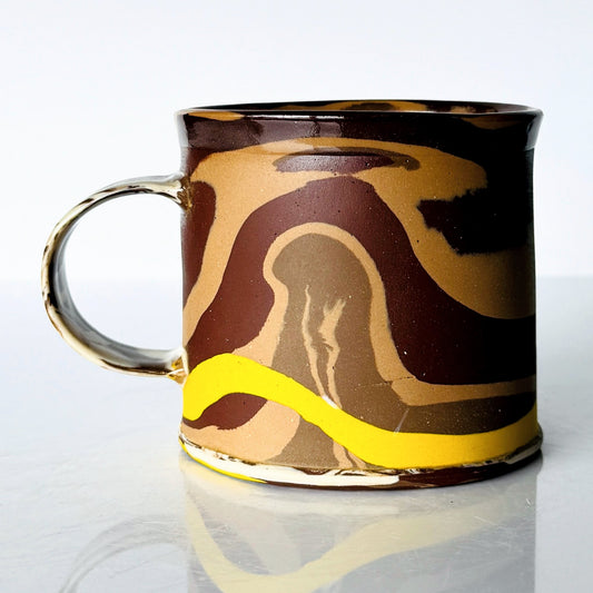 Brown Nerikomi Mug