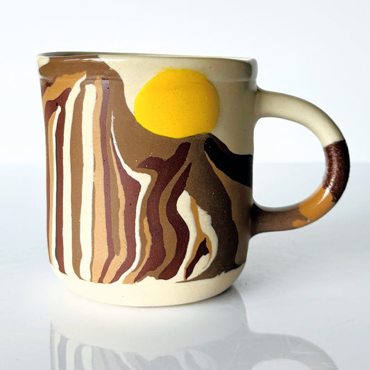 Brown Mountain Nerikomi Mug