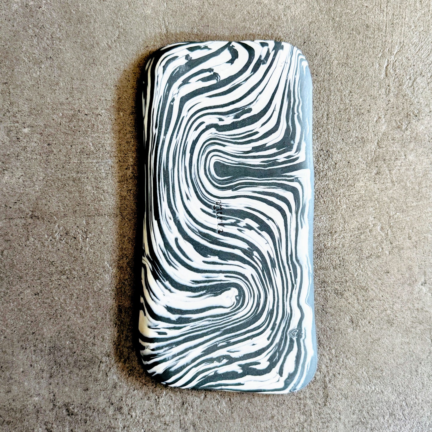 Black and White Nerikomi Sushi Plate