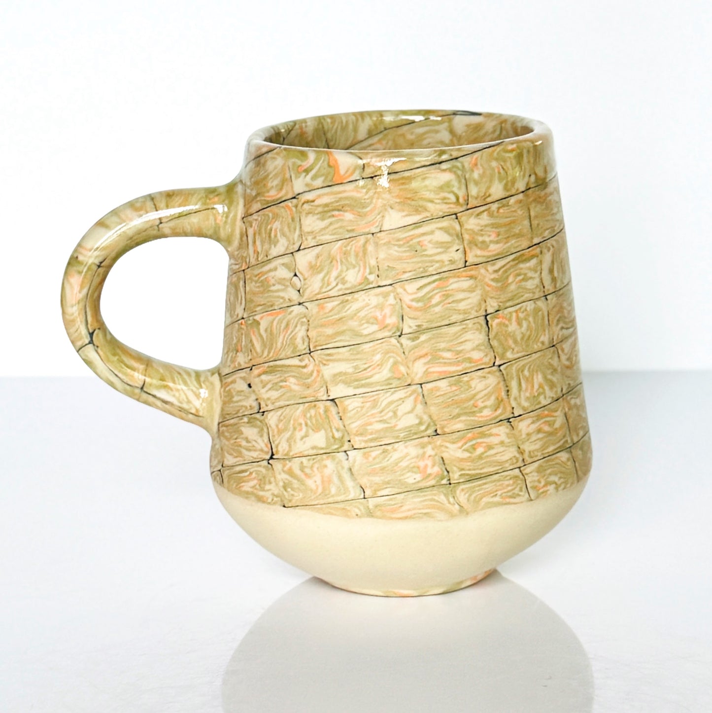 Patterned Nerikomi Stoneware Mug
