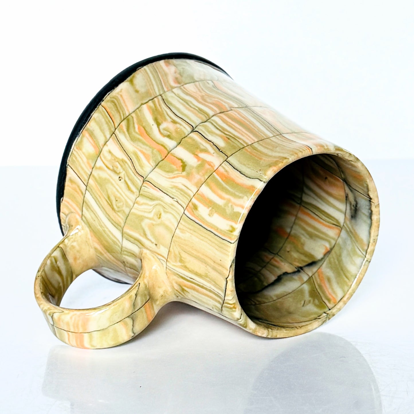 Patterned Nerikomi Stoneware Mug