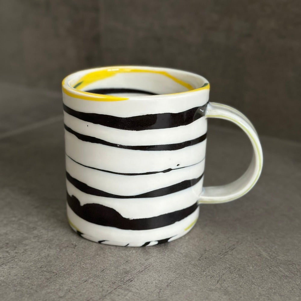 Porcelain Zebra Mug